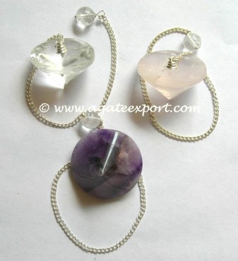 Mix Stone Disc Pendulums