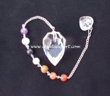 Seven Chakra Drop Pendulums.