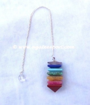 Seven Chakra Pyramids Pendulums