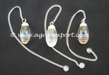 Crystal Quartz Shiva Lingam Pendulum
