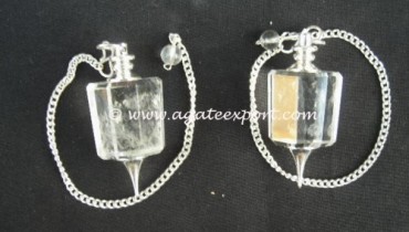 Crystal Quartz Metal Hook Pendulum