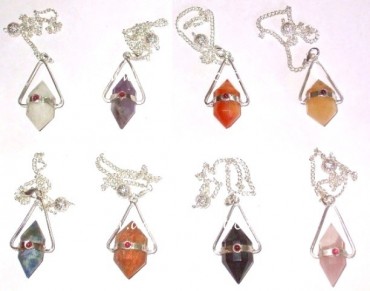 Gemstone Vogel With Garnet Pendulums.