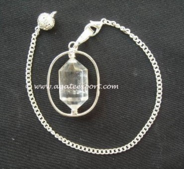 Crsytal Quartz Metal Made Pendulums.