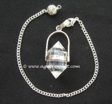 Crystal Quartz Pendulums.