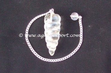 Crystal Spiral Pendulums.