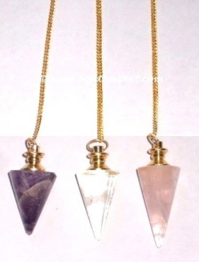 Mix Gemstone Cone Pendulums.