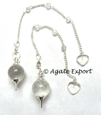 Crystal Tear Drop Dowsing Pendulums