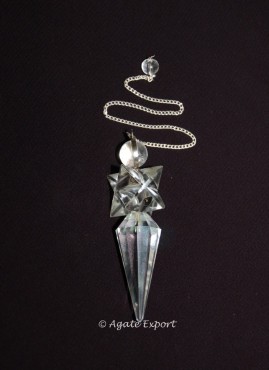 Crystal Quartz 3pcs Healing Pendulums