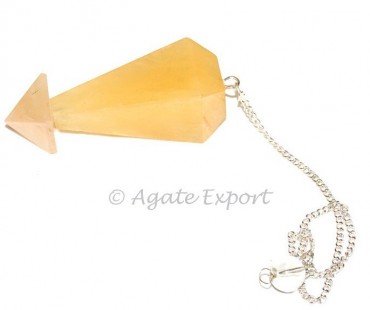 Golden Quartz Pyramids Pendulums