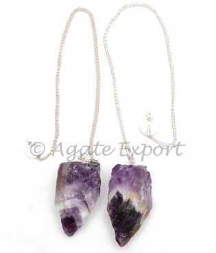Amethyst Rough Pendulums