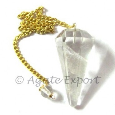 Crystals Pendulums With Golden Chain
