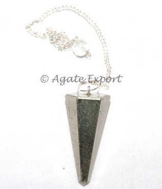 Pyrite 6 Faceted Cone Pendulums