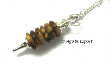 Tiger Eye Disc Pendulum