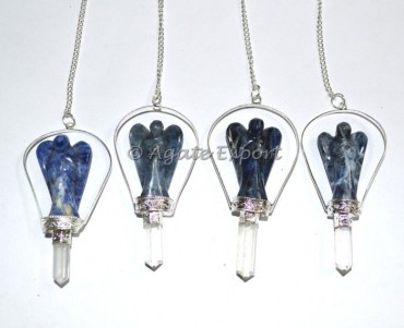 Sodalite Angel Pendulums