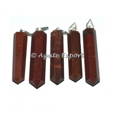 Red Jasper  Pencil Pendants