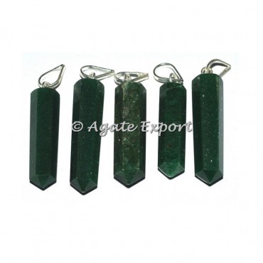 Green Jade Pencil Pendants