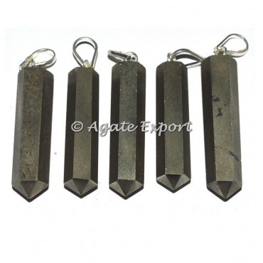 Pyrite Pencil Pendants