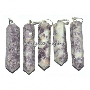 Lepidolite Pencil Pendants