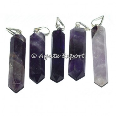 Amethyst Pencil Pendants