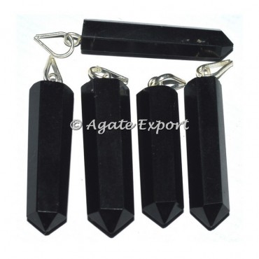 Black Obsidian Pencil Pendants