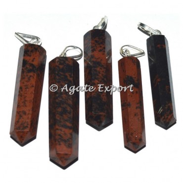 Mahagony Obsidian Pencil Pendants
