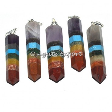 Chakra Bonded Pencil Pendants