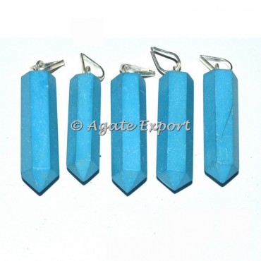 Turquoise Pencil Pendants