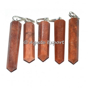 Peach Aventurine pencil Pendants