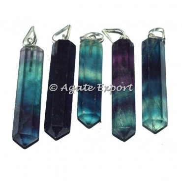 Flourite Pencil Pendants