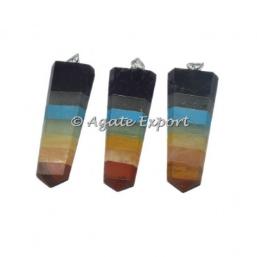 Chakra Bonded Flat Pencil Pendants