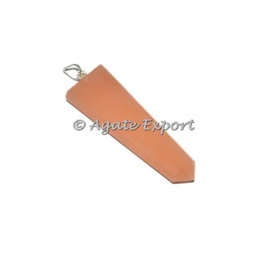 Peach Aventurine Pencil Pendants