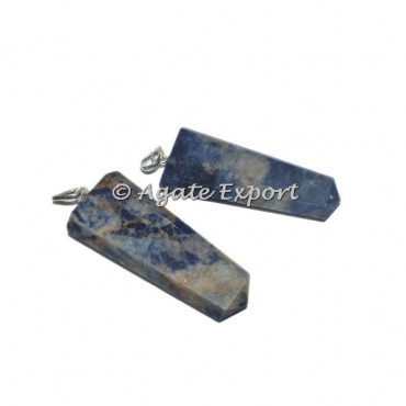 Sodalite Flat Pencil Pendants