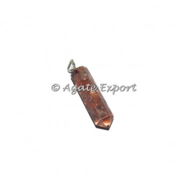 Red Carnelian Orgonite Pencil Pendant