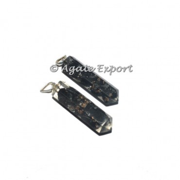 Black Tourmaline Orgonite Pencil Pendant