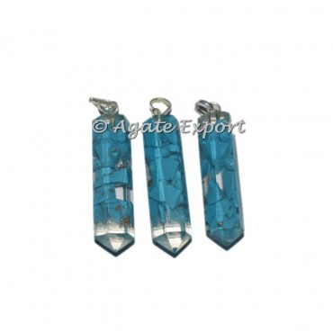 Turquoise Orgonite Pencil Pendant