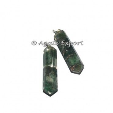 Green Aventurine Orgonite Pencil Pendant