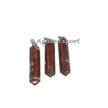 Red Jasper Orgonite Pencil Pendant