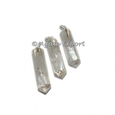 Selenite Orgonite Pencil Pendant