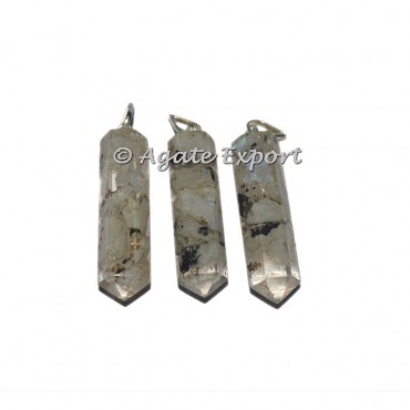 Rainbow Moonstone Orgonite Pencil Pendant