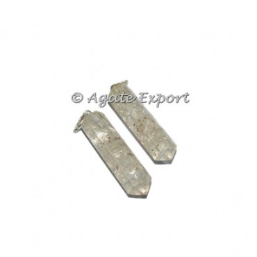 Crystal Quartz Orgonite Pencil Pendant