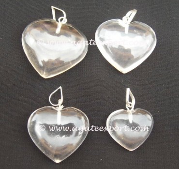 Brazilian Crystal Hearts Pendants.