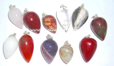 Mix Gemstone Drop Pendants.
