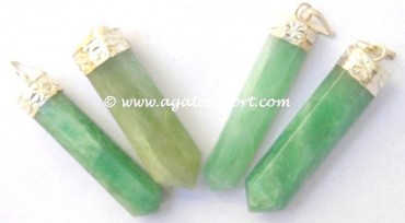 Green Aventruine  Pencil Point Pendants.