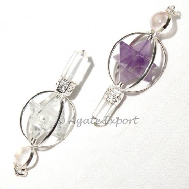 Gemstone Healing Pencil Pendants