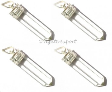 Crystal Quartz Pencil Pendants