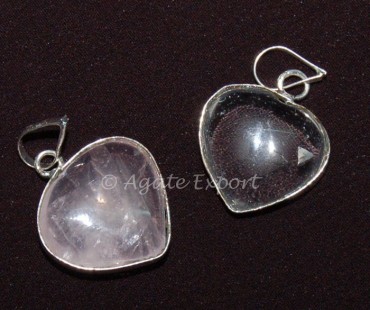 Mix Quartz Heart Pendants