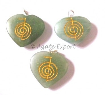 Green Aventruine  Choko Reiki Pendant