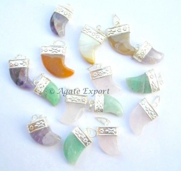Mix Agate Nail Pendant 