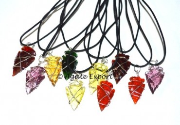 Mix Colorfull Obsidian Arrowheads