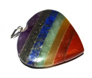 Chakra Bonded Heart Pendnats